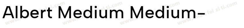 Albert Medium Medium字体转换